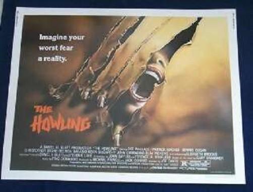 THE HOWLING 22X28 ROLLED ORIGINAL MOVIE POSTER 1981 HALF SHEET DEE WALLACE