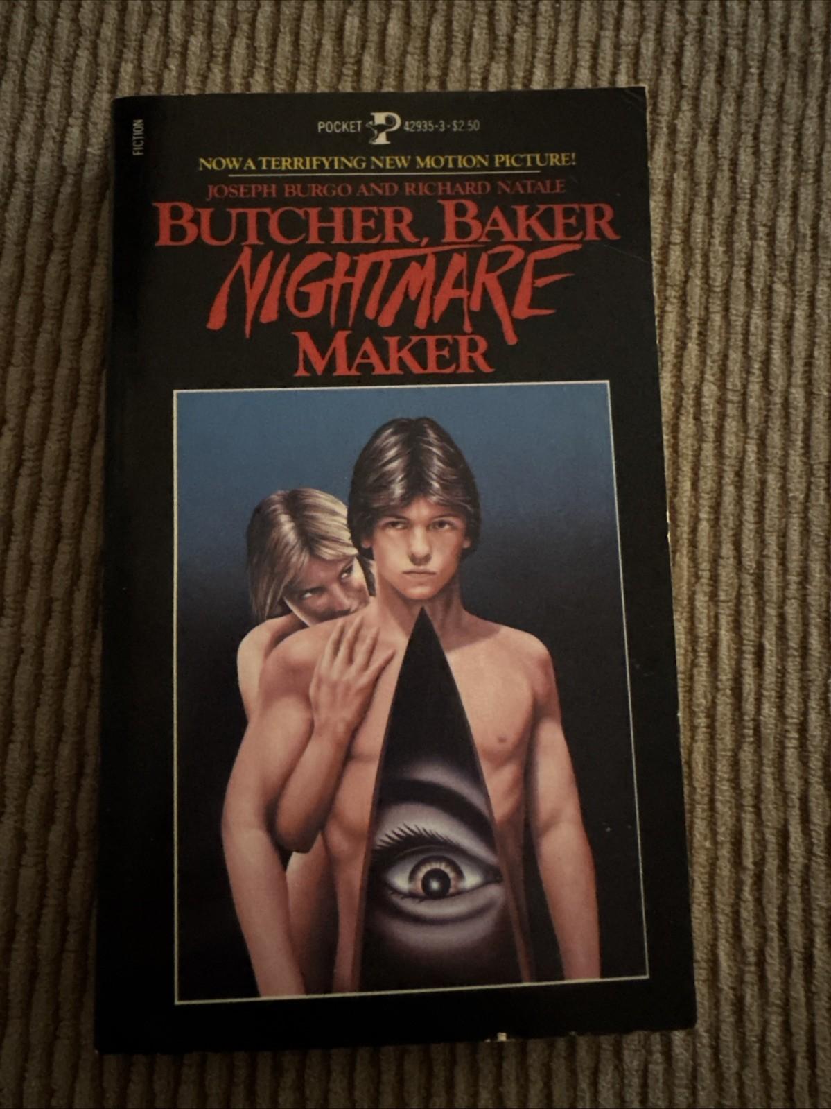 Butcher Baker Nightmare Maker Novelization First Edition Paperback  1981