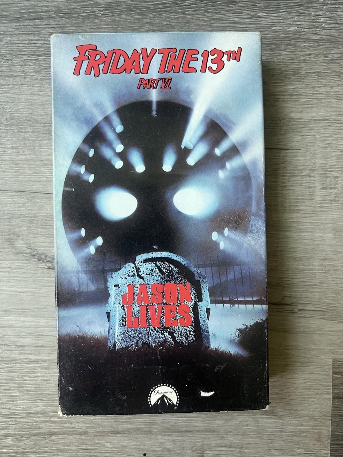 Friday the 13th Part VI Jason Lives VHS 1986 Paramount Original Horror Slasher
