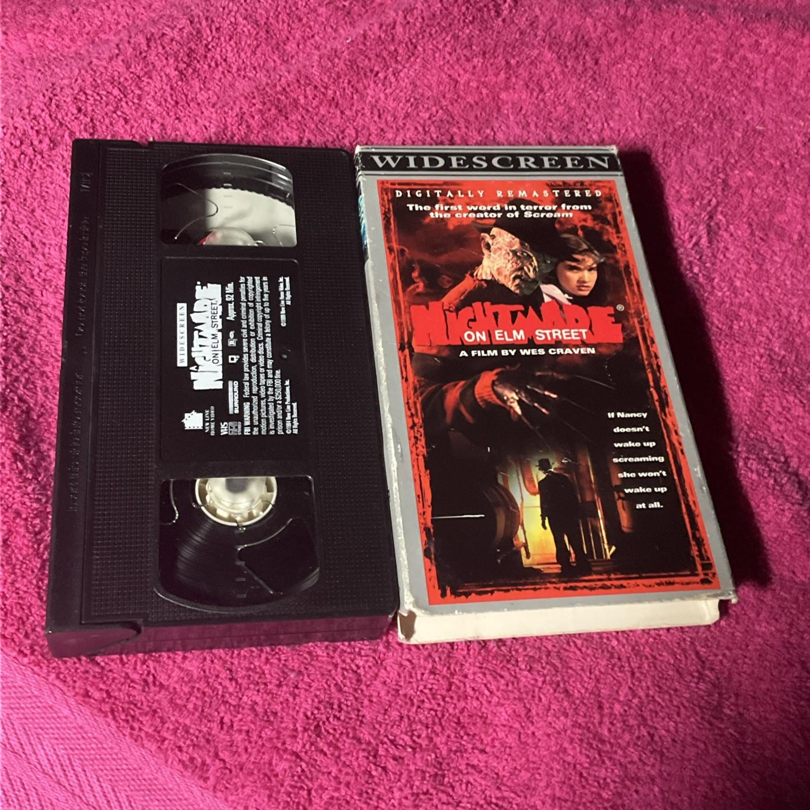 A Nightmare On Elm Street 1985 VHS remastered Widescreen Release Pre Owned Rare