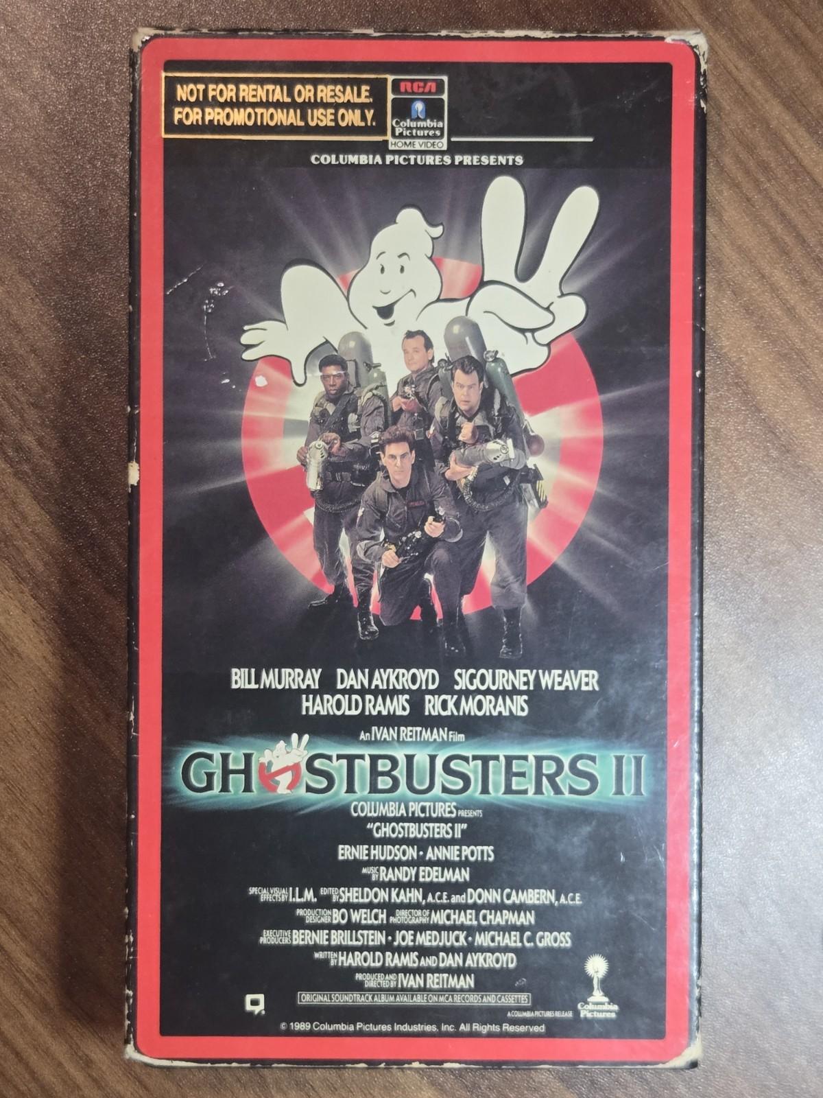 GHOSTBUSTERS II VHS RARE SCREENER TAPE RCA Promotional 80s comedy cult 2
