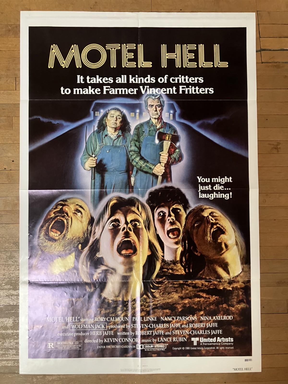 MOTEL HELL Original 27x41 Movie Poster - 1980 - Horror Slasher