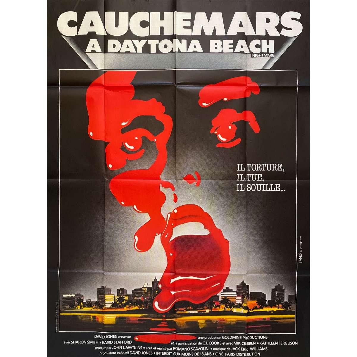NIGHTMARE Vintage Movie Poster  - 47x63 in. - 1981 - Romano Scavolini, Baird Sta