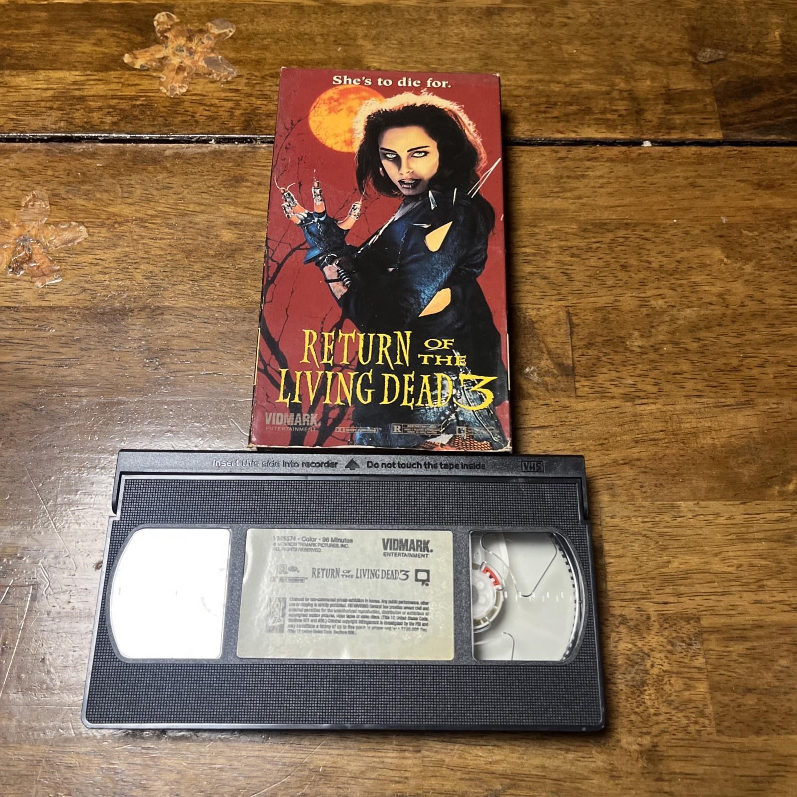 RETURN OF THE LIVING DEAD 3  RARE SCREENER promo VHS