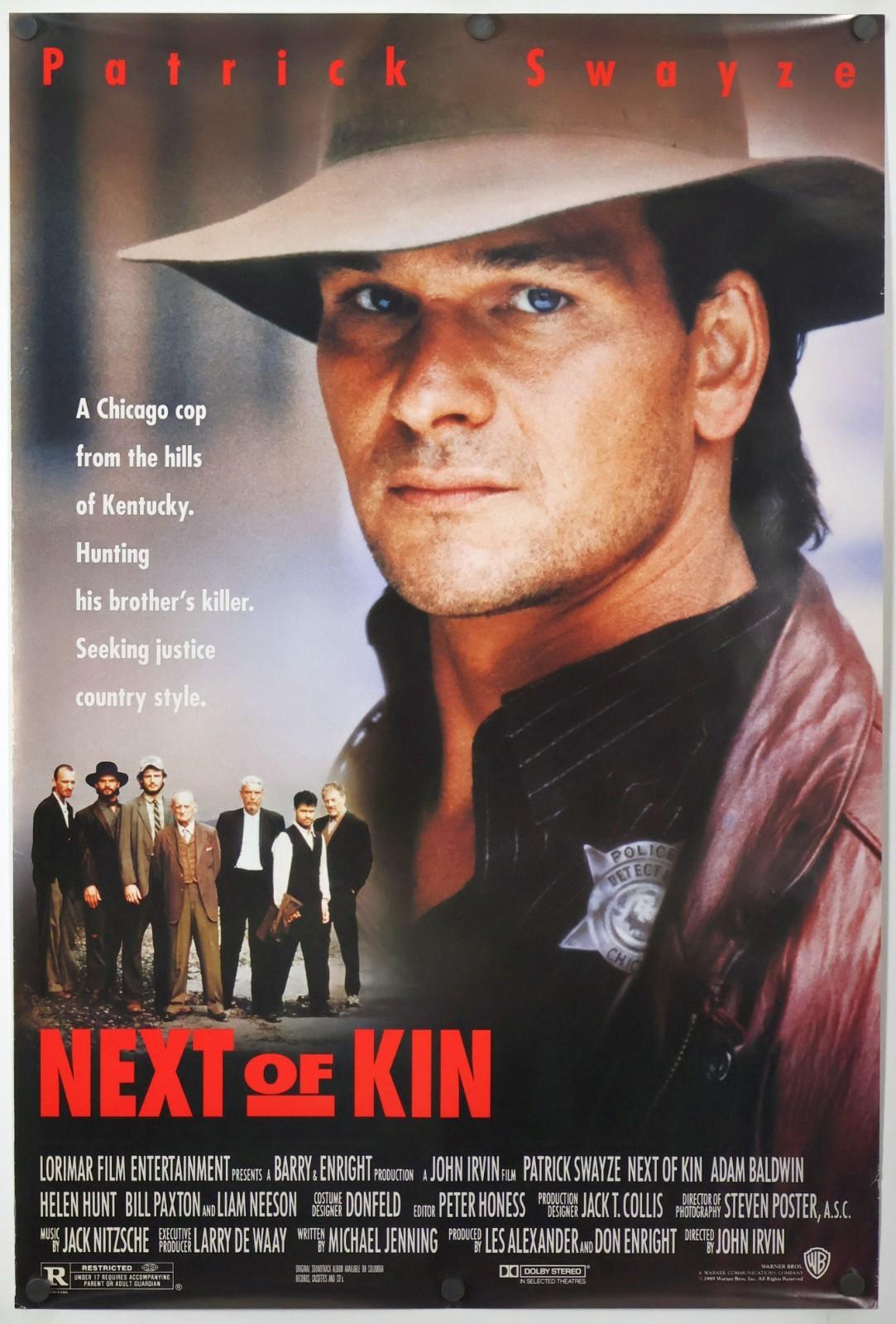 Next Of Kin - original movie poster 27x40 - 1989 Patrick Swayze , Liam Neeson