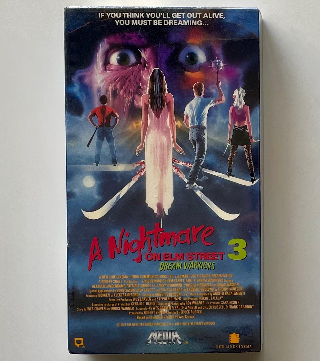 SEALED Vtg 1987 A NIGHTMARE ON ELM STREET 3 - DREAM WARRIORS Astral Media VHS OG