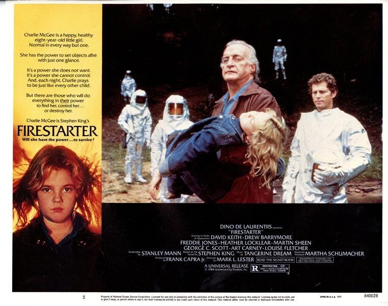 Firestarter Original 11x14 Lobby Card 1984 George C Scott Drew Barrymore