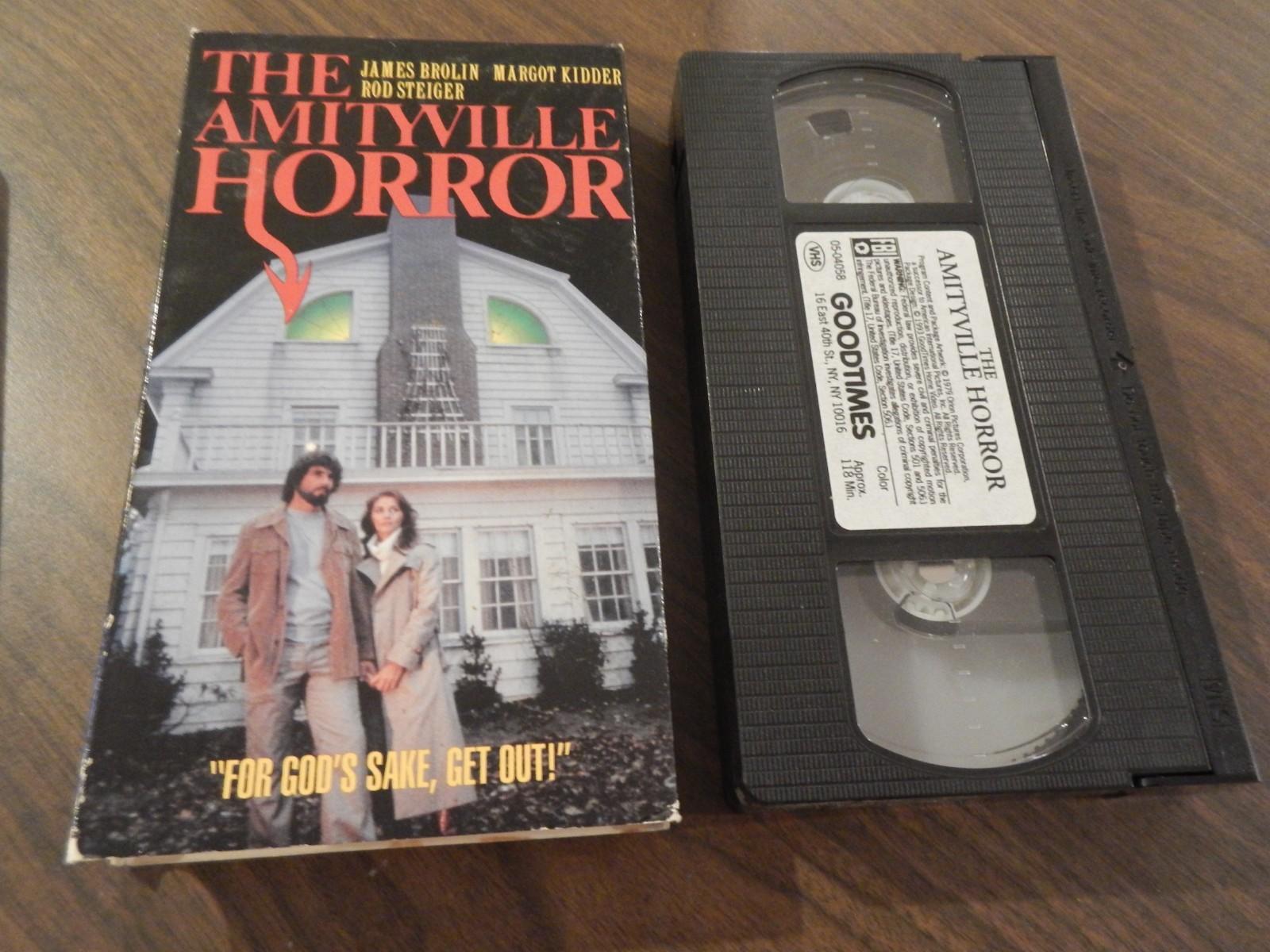 THE AMITYVILLE HORROR VHS JAMES BROLIN ROD STEIGER VINTAGE GOODTIMES PART 1 1979