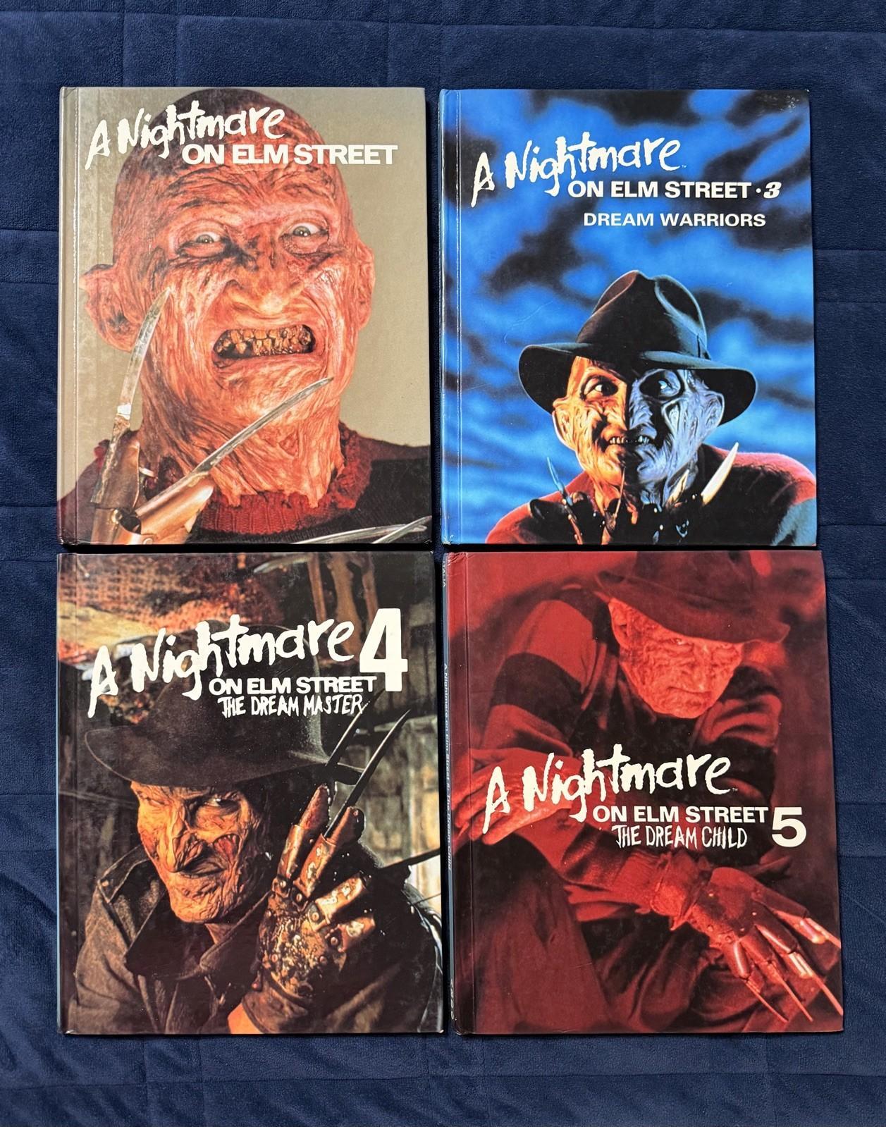 A Nightmare On Elm Street Hardcover Book Lot RARE 90s Original Freddy Krueger! 