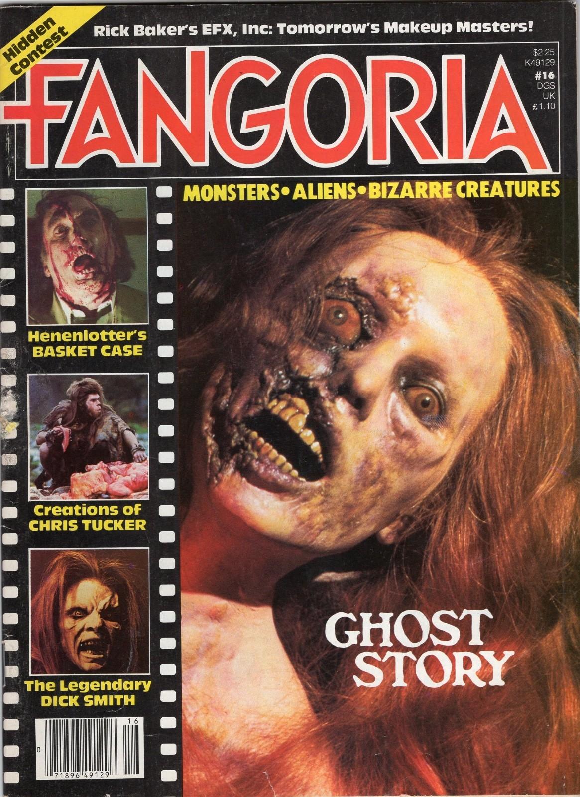 Fangoria Issue #16 1981 Ghost Story Cover, Rick Baker's EFX  Off White Pages VF