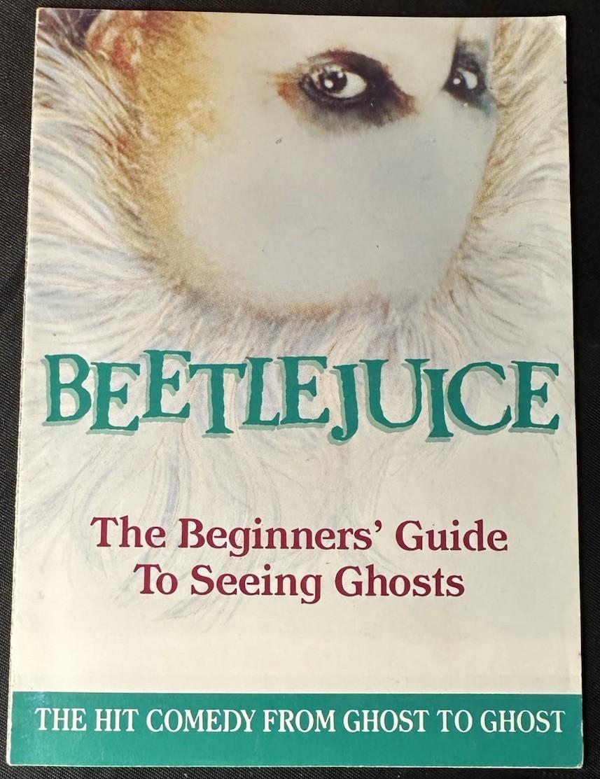 1988 Beetlejuice The Beginners Guide To Seeing Ghosts Promo Brochure Advertise