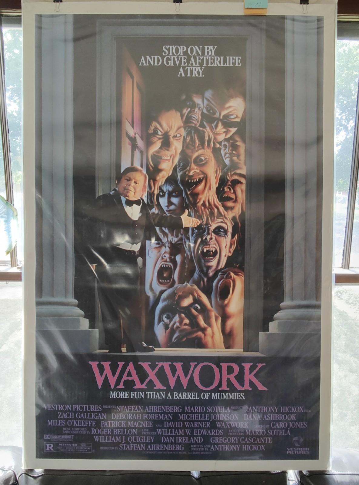 WAXWORK Original 1988 ROLLED ONE Sheet Movie Poster 27x41 Excellent Condition