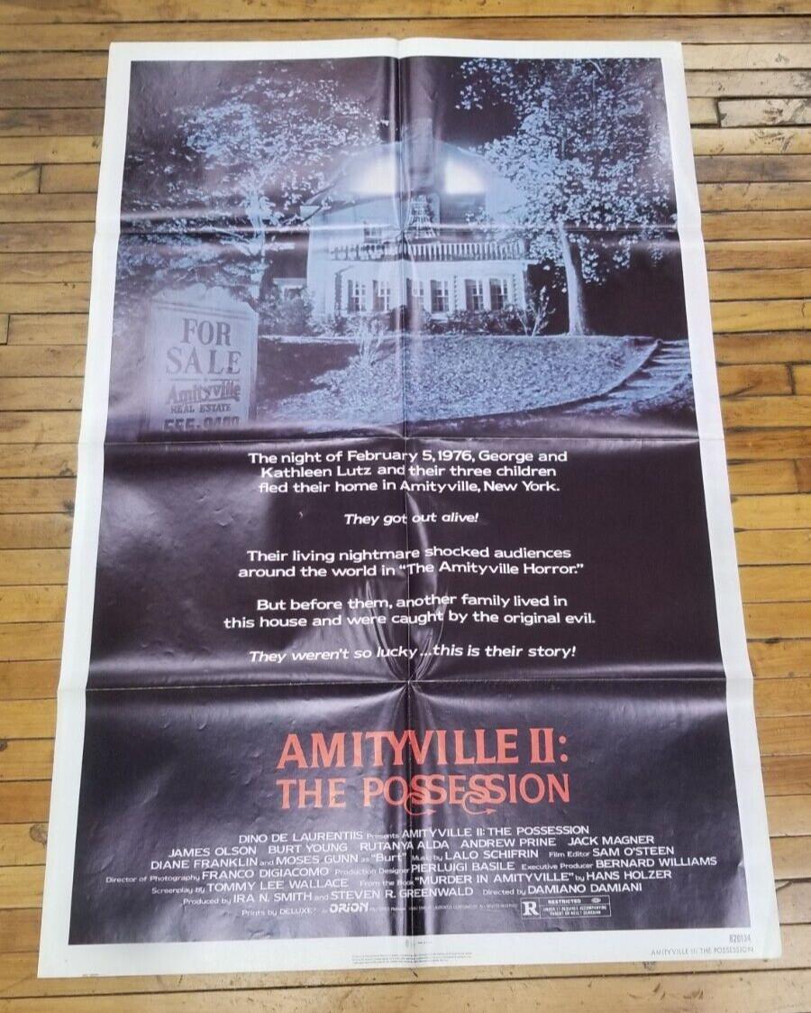 AMITYVILLE II The Possession ORIGINAL 1982 1 SHEET MOVIE POSTER 27 x 41