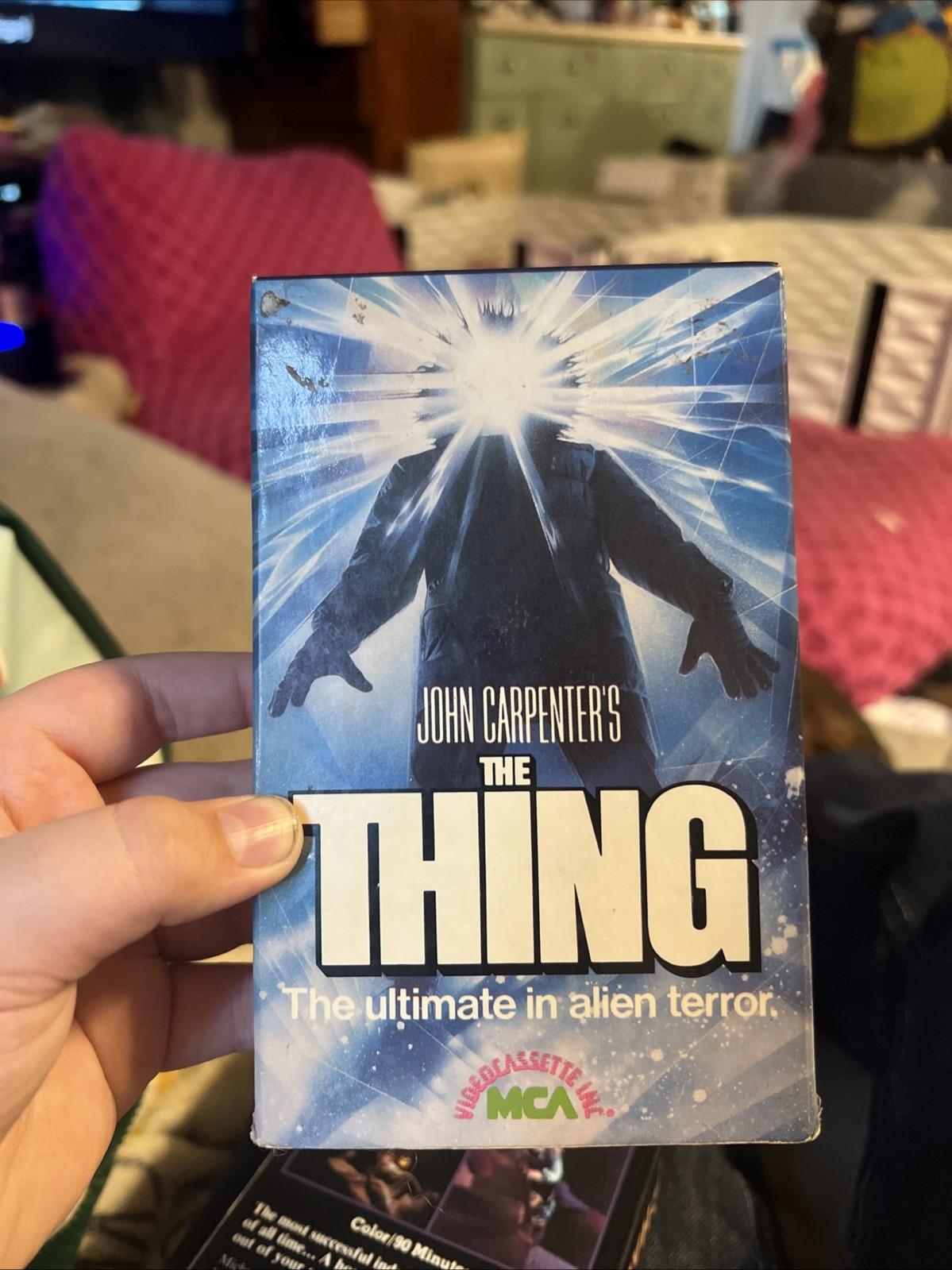 The Thing Beta Not VHS Rare Horror MCA Original Release John Carpenter 
