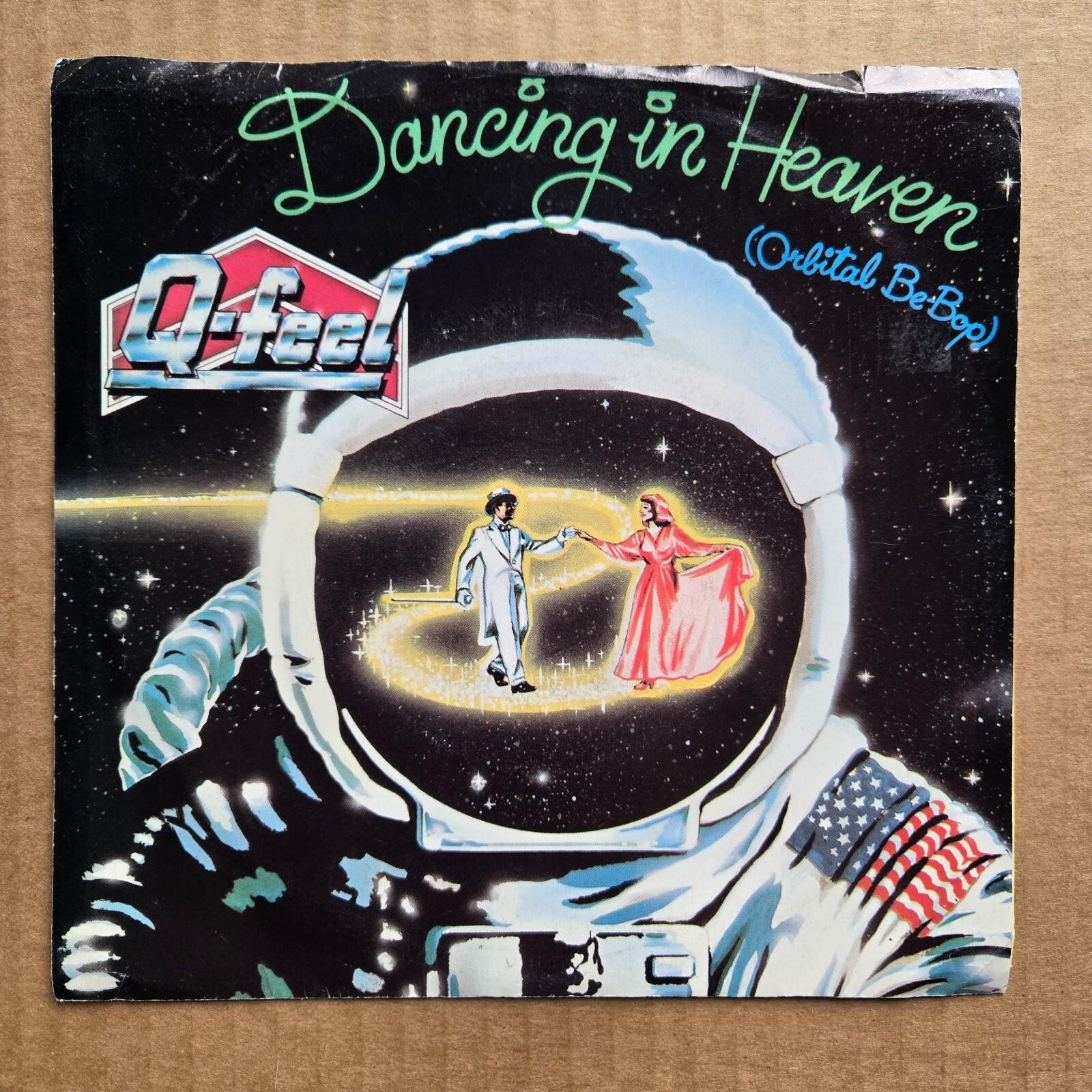 Q-FEEL Dancing In Heaven DJ PROMO 45 7 ELECTRONIC NEW WAVE Record Vinyl 1989