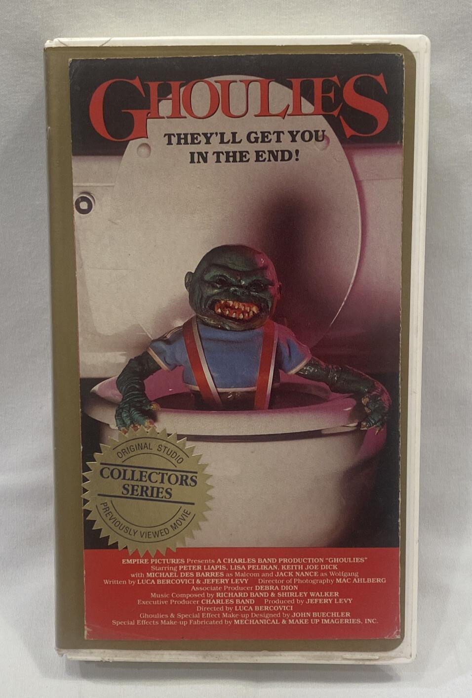 Ghoulies VHS Horror 1985 Movie RARE OOP 80's SCI-FI CULT-Old Rental