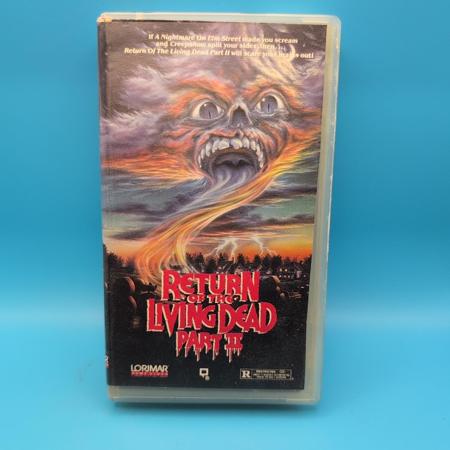 RETURN OF THE LIVING DEAD PART 2 II (VHS 1987) Horror CULT Zombie RARE LORIMAR
