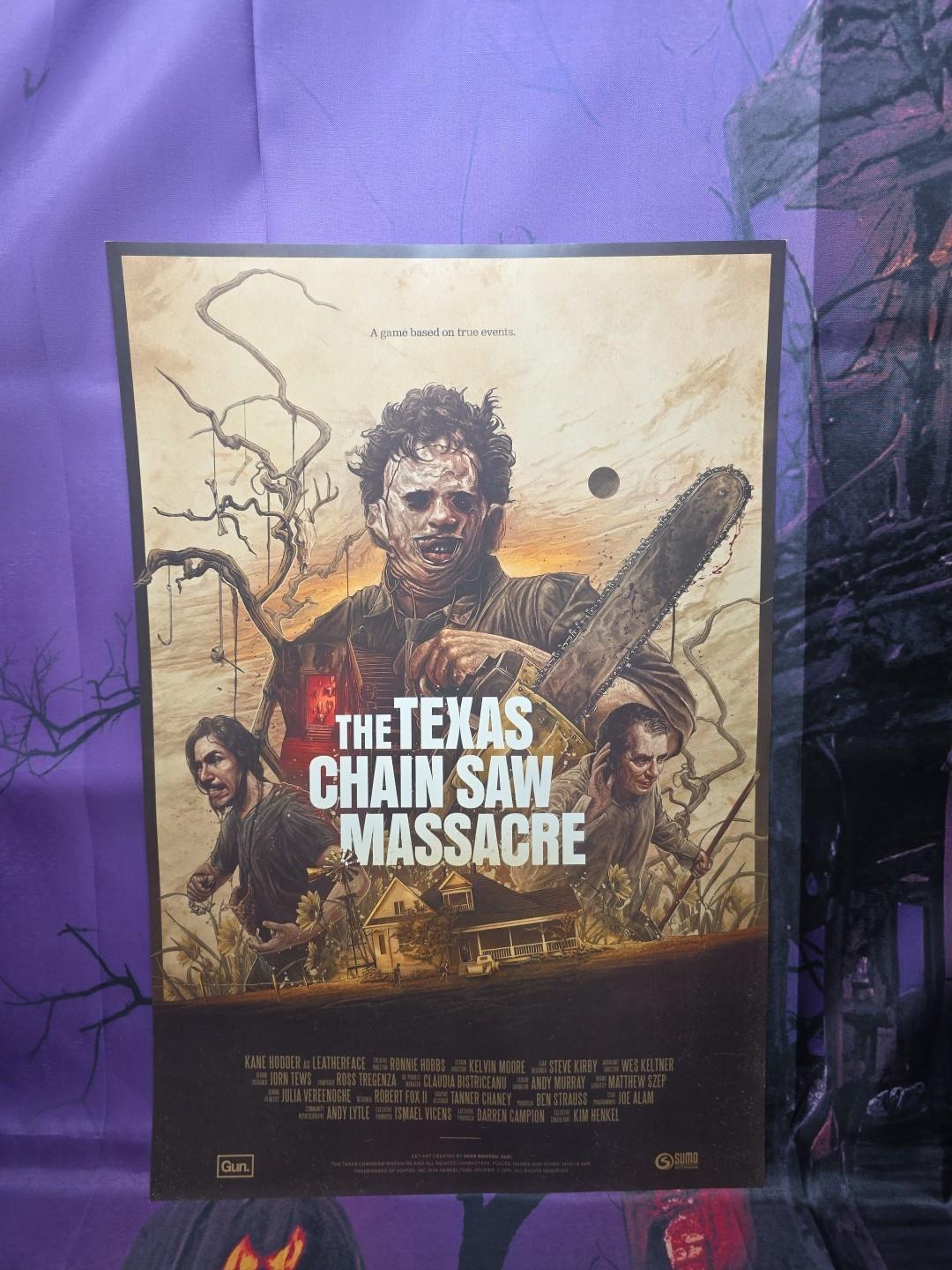 The Texas Chain Saw Massacre Game Promo Ad Art Print Poster 12"X18" Rare 
