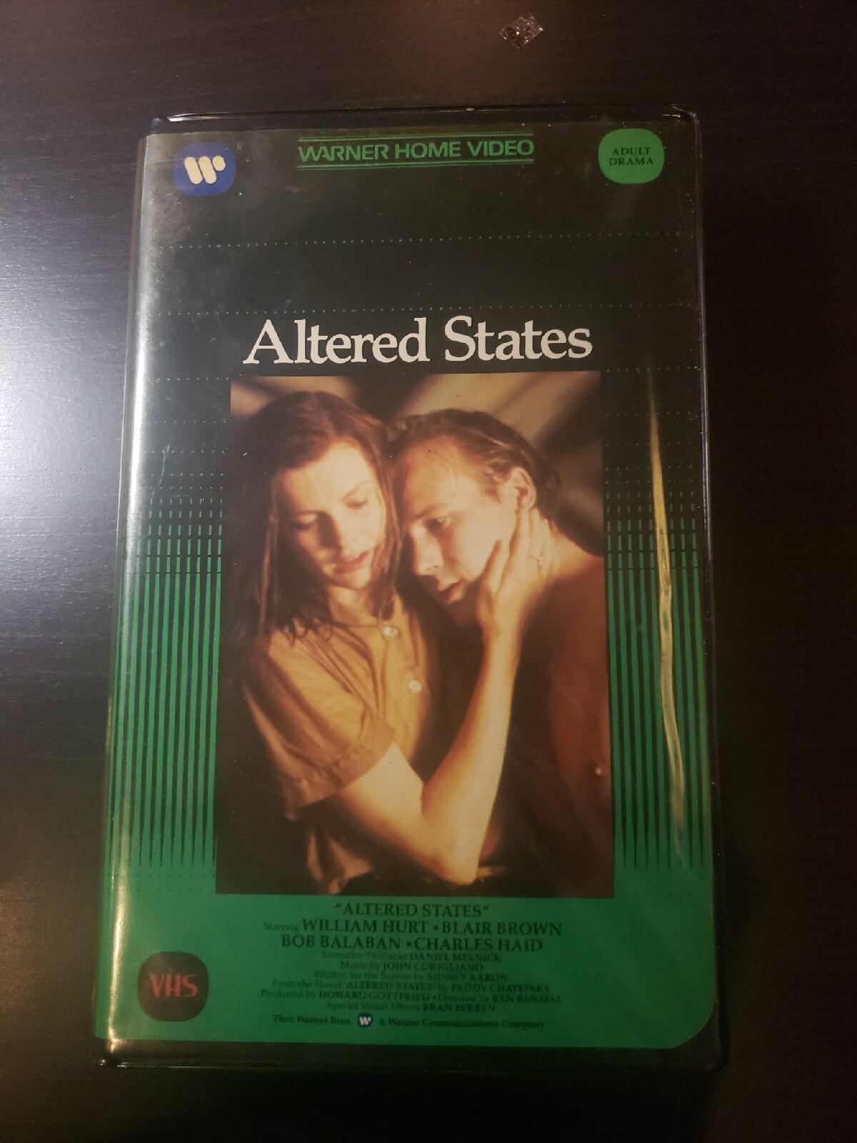 Altered States - VHS 1980 - RARE - Clamshell