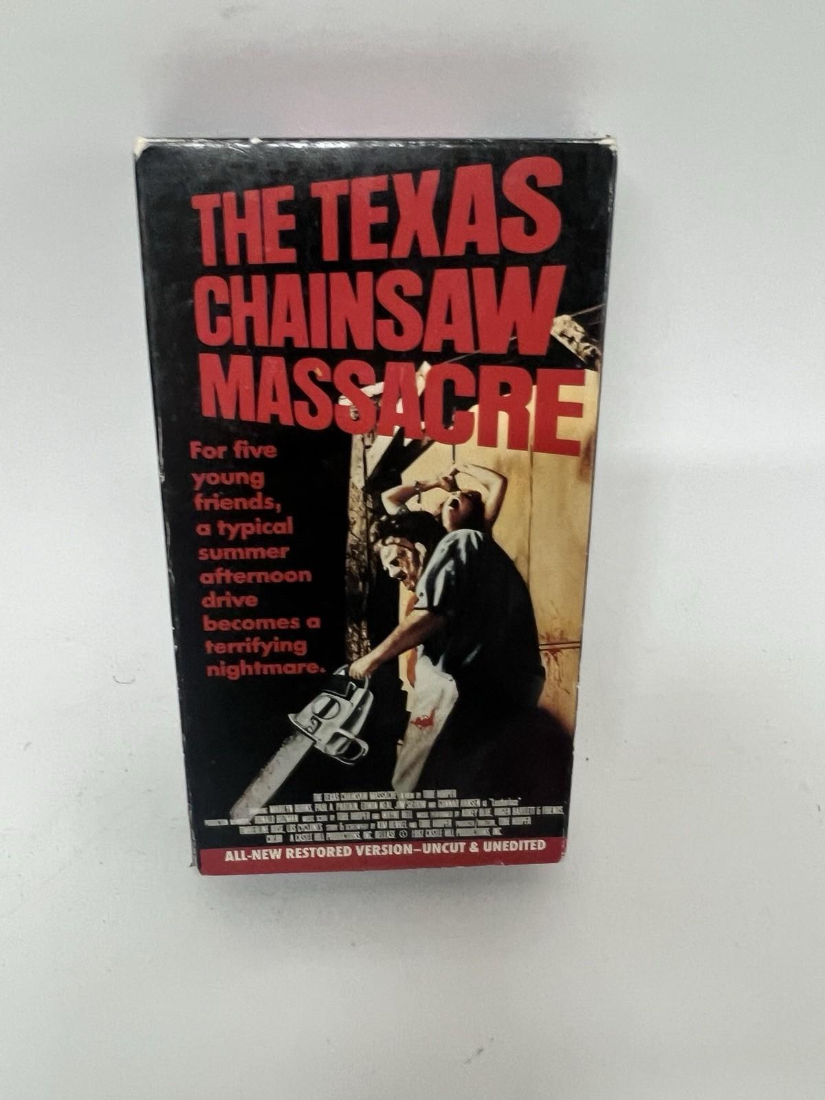 Texas Chain Saw Massacre (1974) VHS Restored, Uncut,Unedited 1993 Release