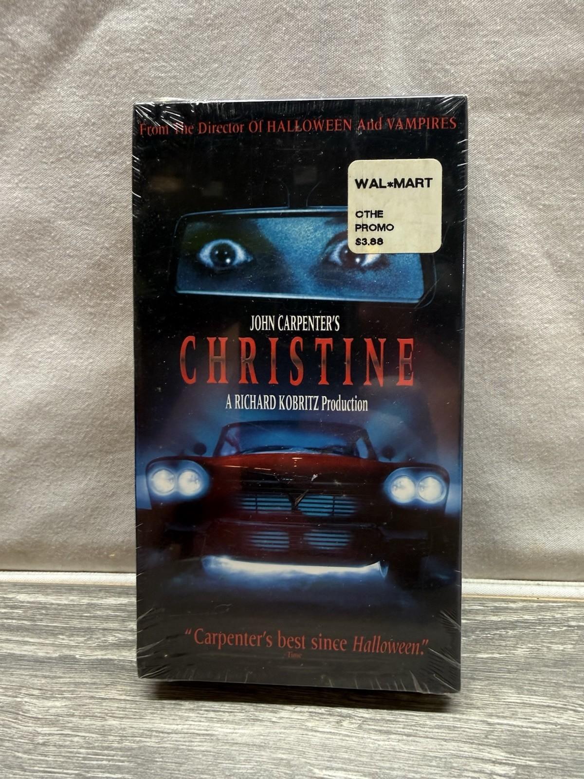 Christine (VHS 1983 Movie) New Factory Sealed Watermarks, Horror ~ FREE SHIPPING