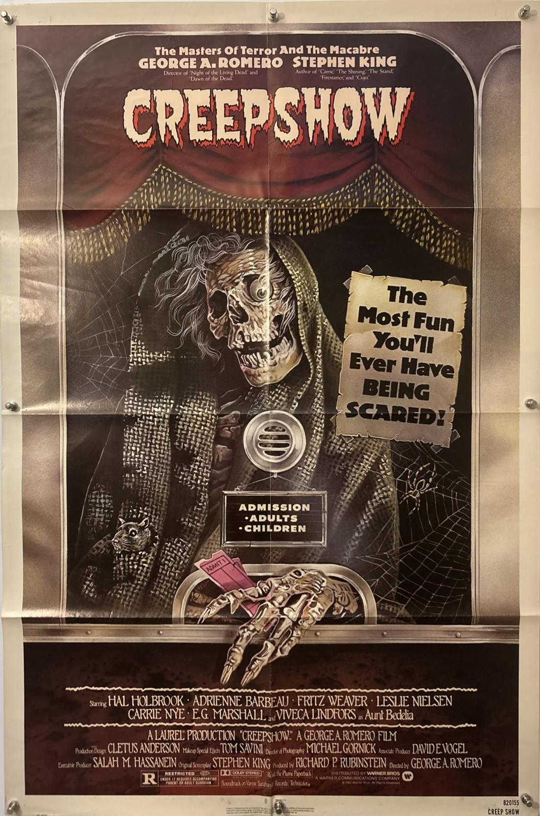 CREEPSHOW Original One Sheet Movie Poster - 1982 - VERY RARE!