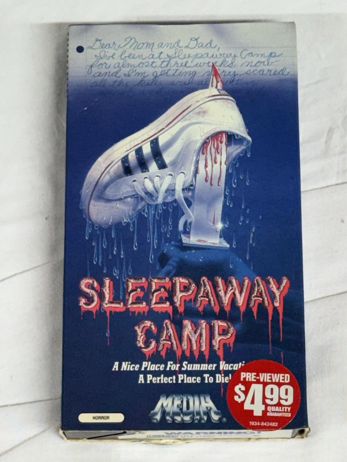 Sleepaway Camp VHS 1984 - Media Home Original - 1st Edition Horror Flap Missing