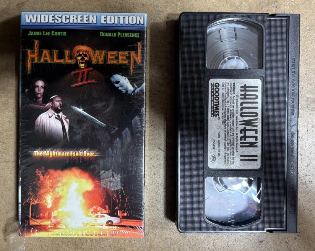 Halloween II (1981) VHS 1998 GoodTimes Widescreen RARE Alternate Box Cover