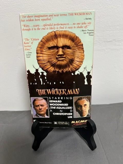 The Wicker Man VHS 1973 NTSC Horror Cult Christopher Lee Magnum RARE 101 mins
