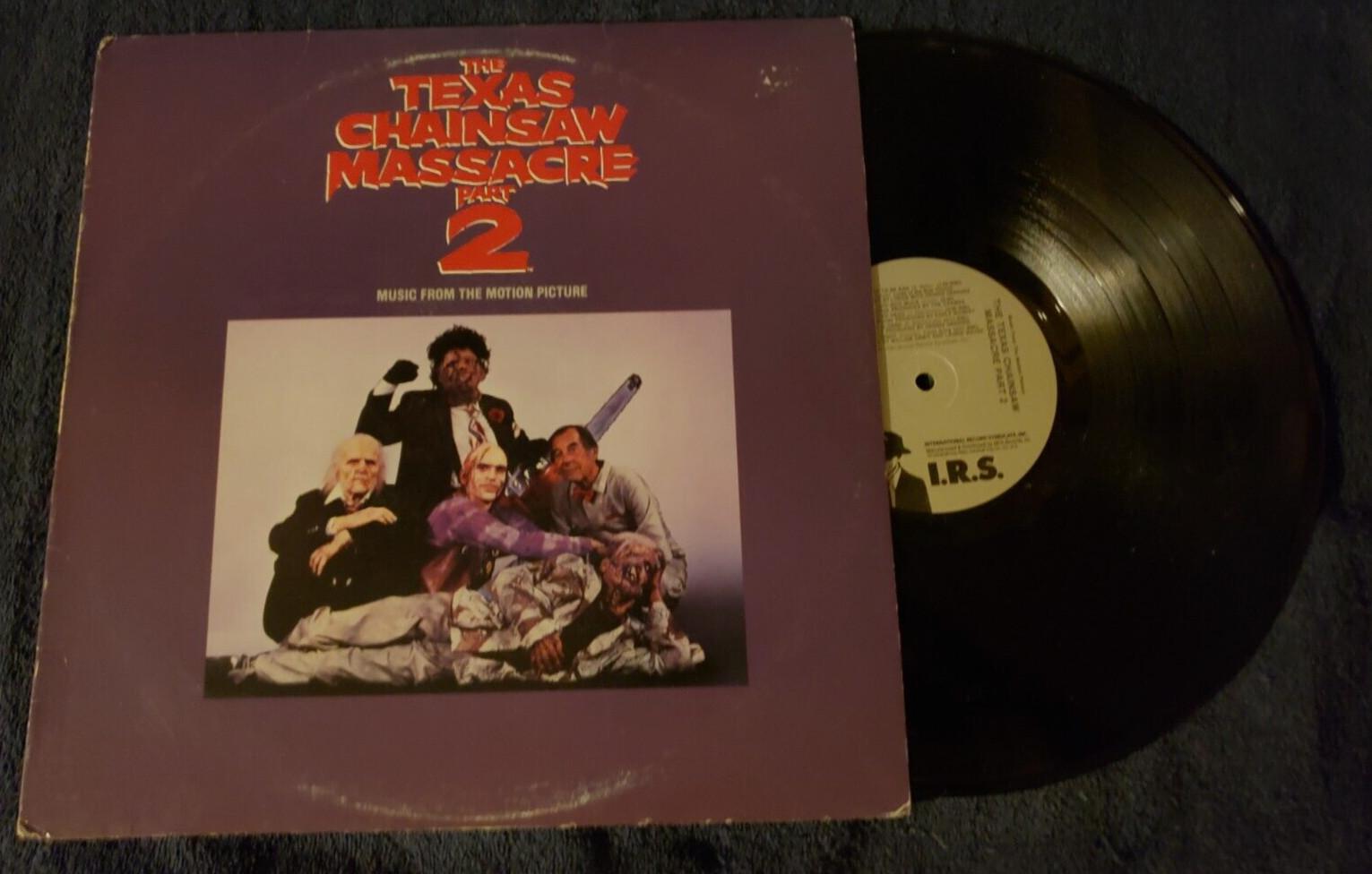 THE TEXAS CHAINSAW MASSACRE PART 2 RECORD SOUNDTRACK IRS 6184 PROMO X RARE!