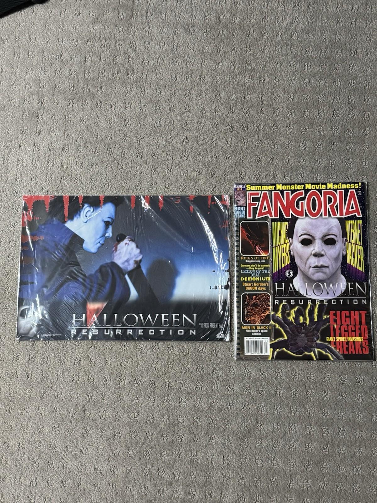 Halloween Resurrection German Lobby Cards Fangoria 214 Magazine Michael Myers