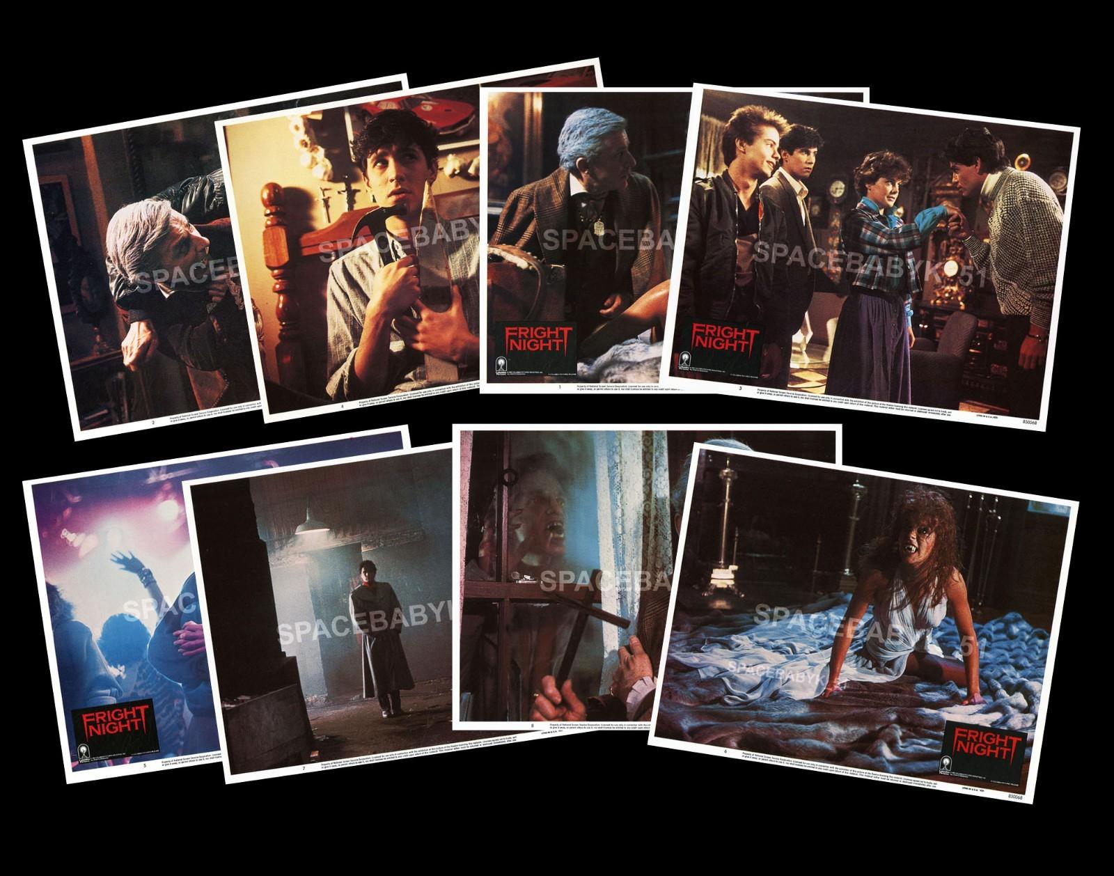 Fright Night (1985) U.S. Lobby Card Set (Pls Read Details Below)