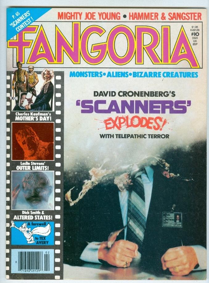 Fangoria #10 January 1981 FN- Scanners