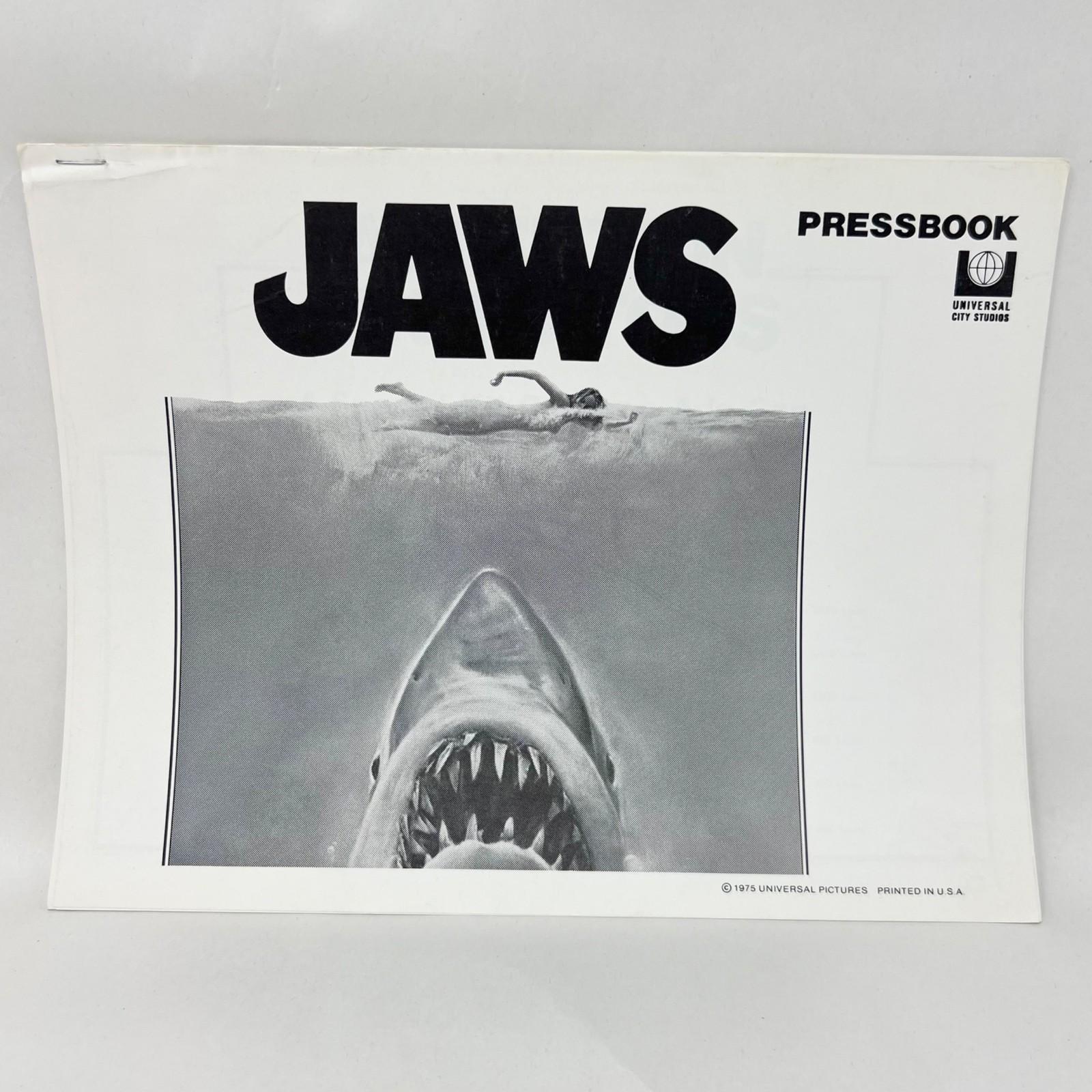 1975 Universal Studios Jaws Original Movie Pressbook (A)