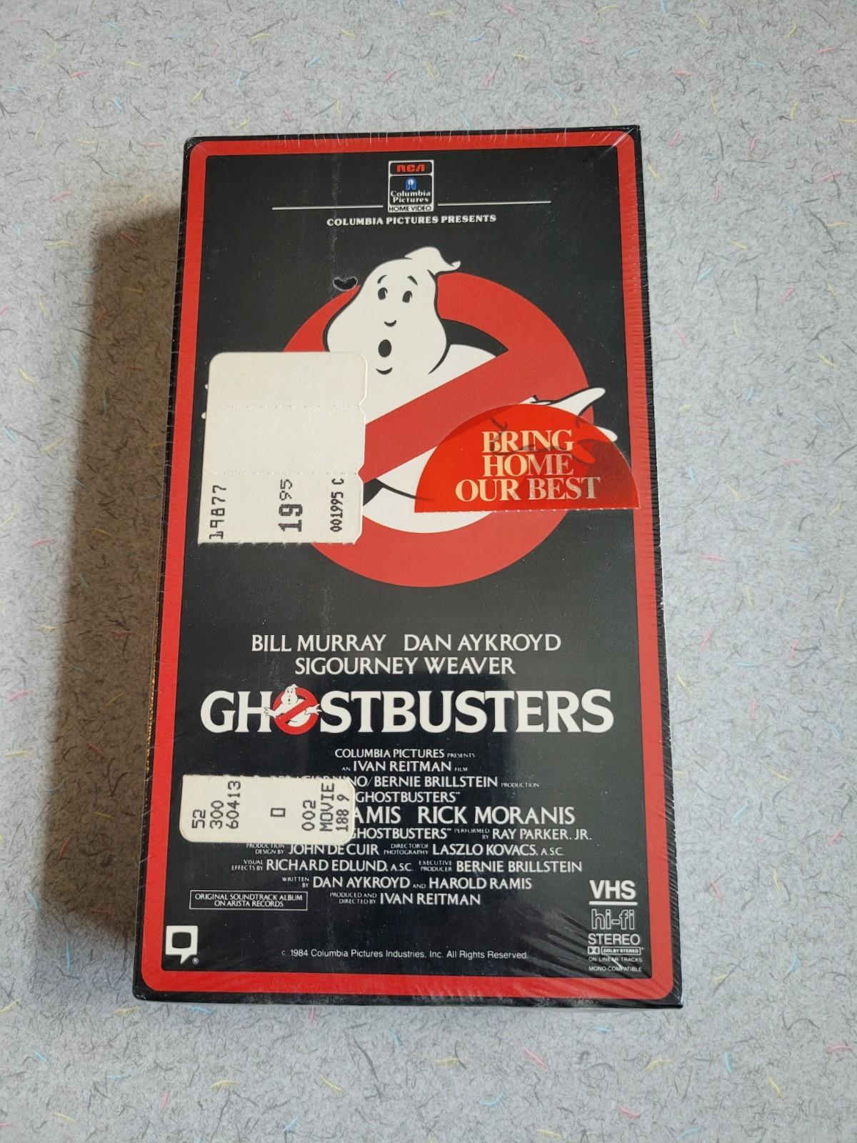 Ghostbusters Sealed Price Tag Water Marks Original Release VHS 1985