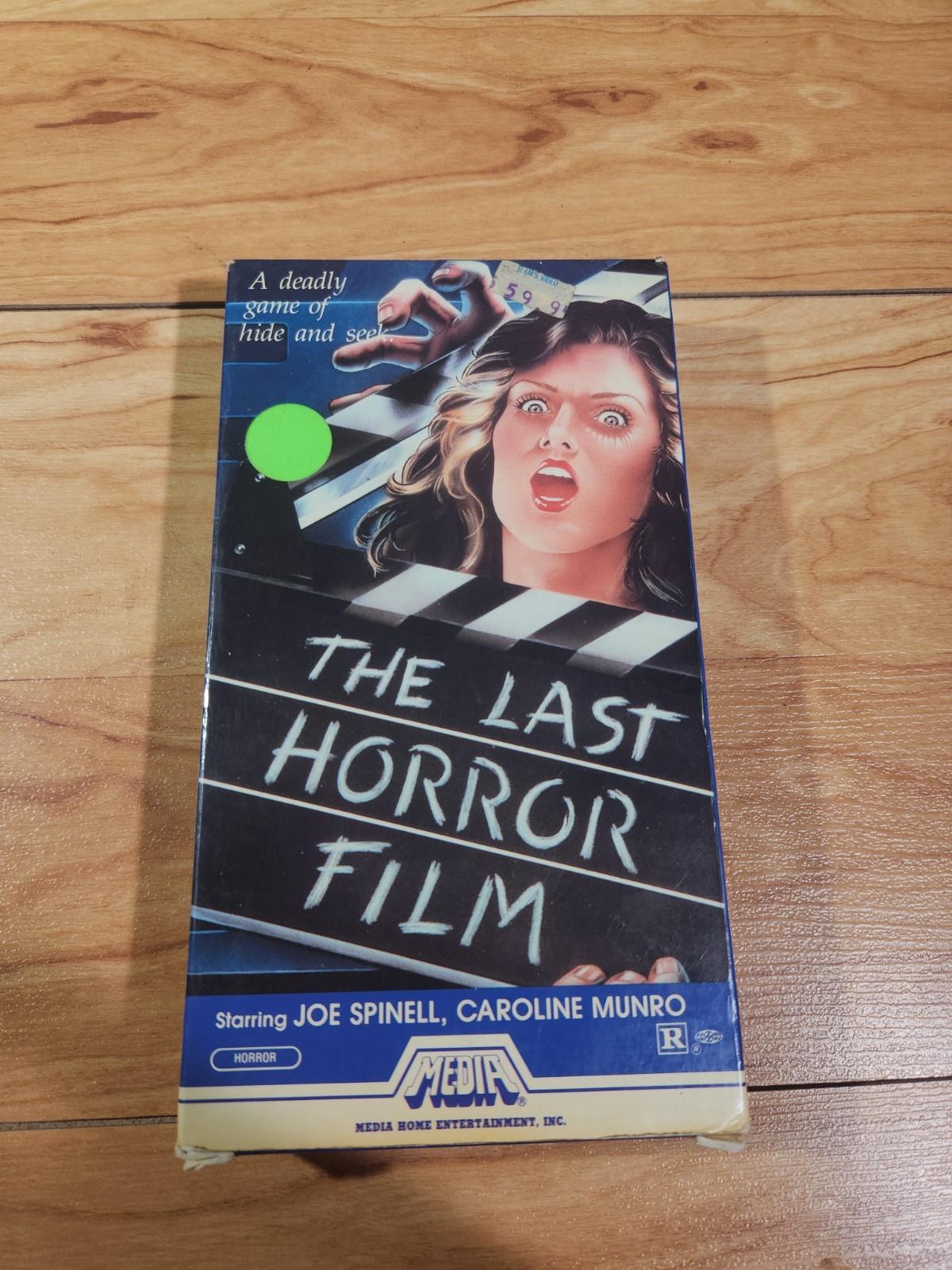 THE LAST HORROR FILM VHS MEDIA VIDEO 80'S SLASHER JOE SPINELL CAROLINE MUNRO