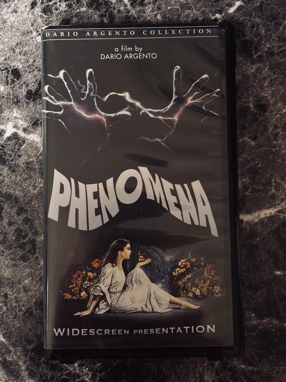 Phenomena, VHS, Clamshell, Anchor Bay, OOP, Jennifer Connelly, Argento, UNCUT