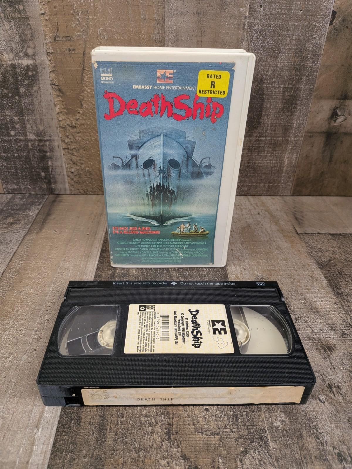 Death Ship 1986 VHS Horror Movie Embassy Home Entertainment Bloodstar