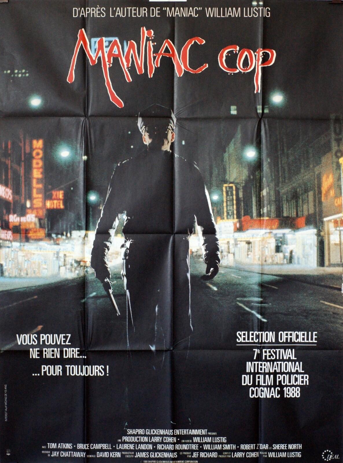 MANIAC COP MOVIE POSTER  ORIGINAL (120X160) BOURVIL