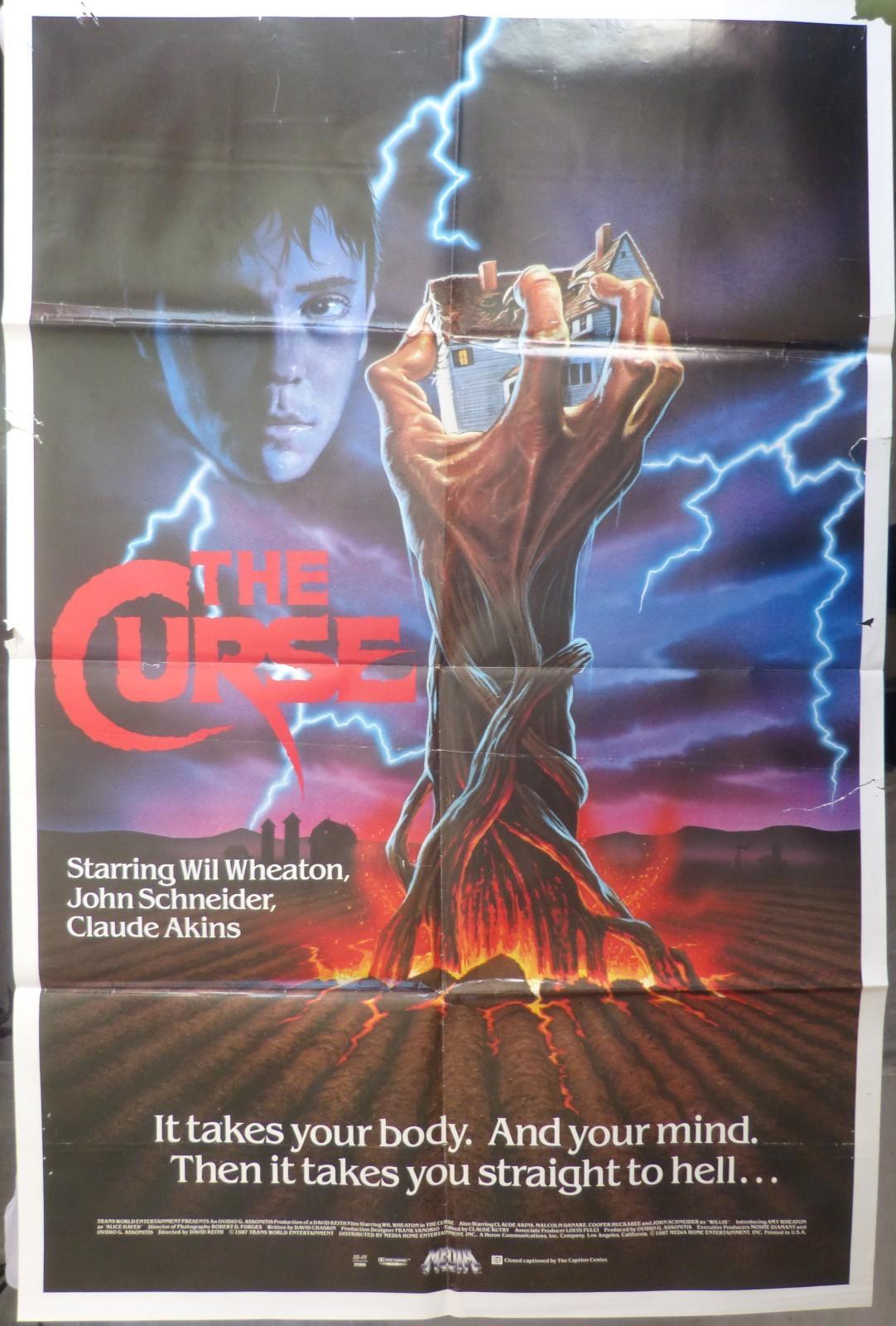 The curse movie poster, Original, One sheet, 1987. /1
