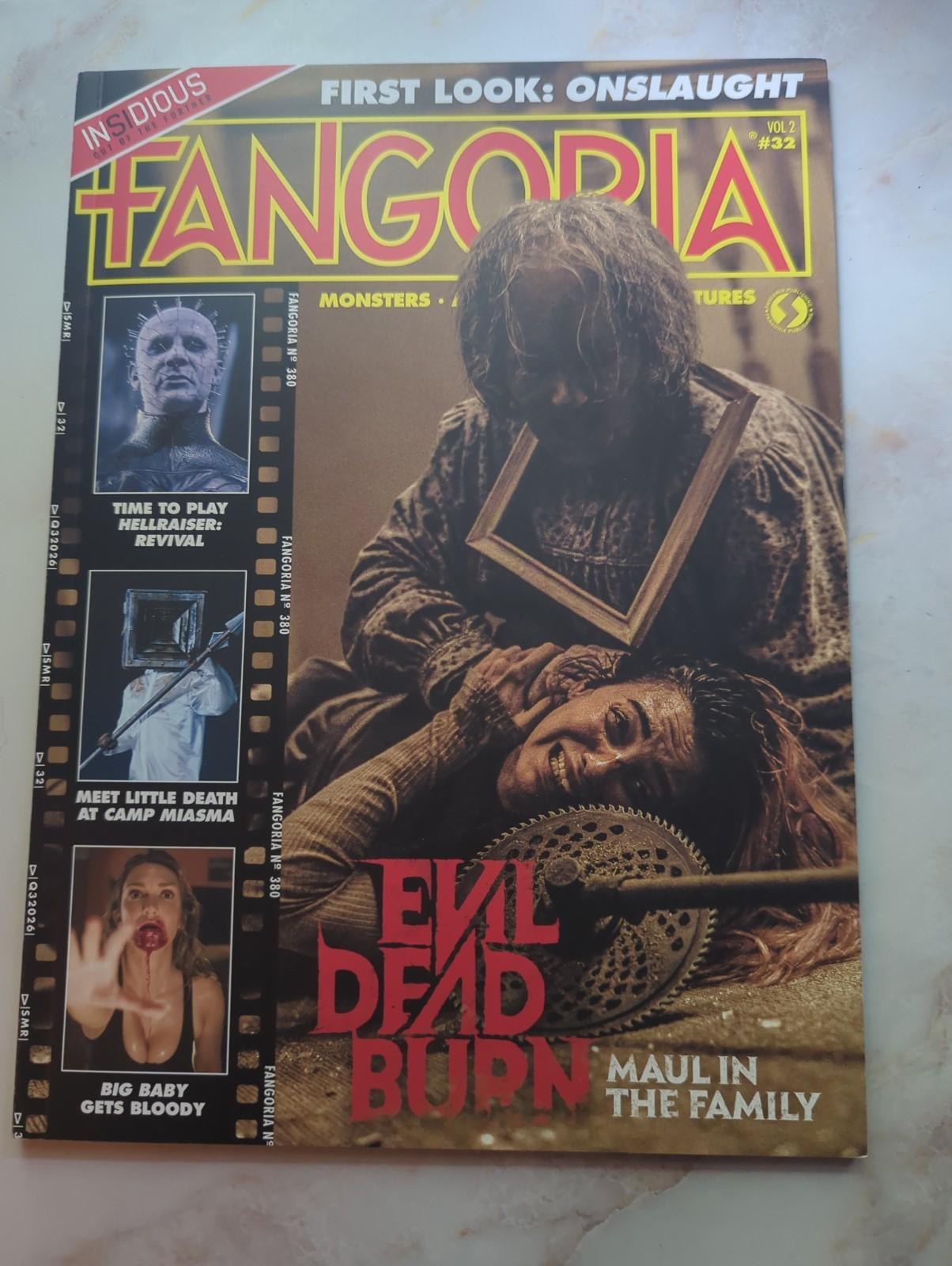 Fangoria Vol 2 # 32 w/ 2 bookmarks  RARE VARIANT cover  Evil Dead Burn