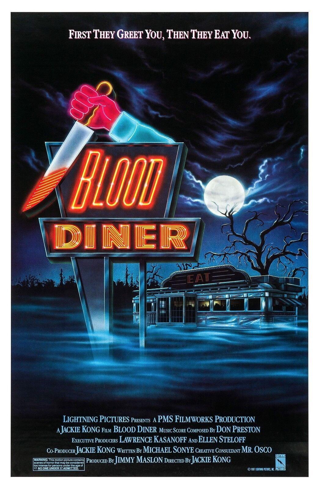 73053 BLOOD DINER 1987 Movie Wall Decor Print Poster
