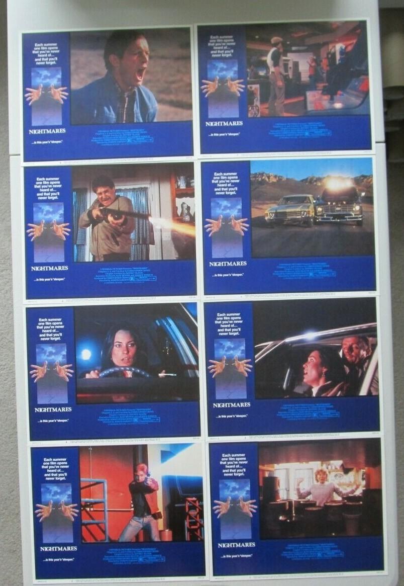 NIGHTMARES ORIGINAL 11x14 LOBBY CARD SET OF 8 RICHARD MASUR EMILIO ESTEVEZ 1983