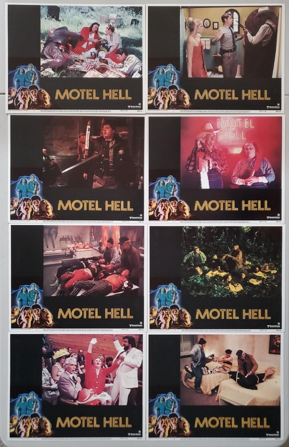 MOTEL HELL ORIGINAL 11X14 LOBBY CARD SET OF 8 1980 RORY CALHOUN PAUL LINKE