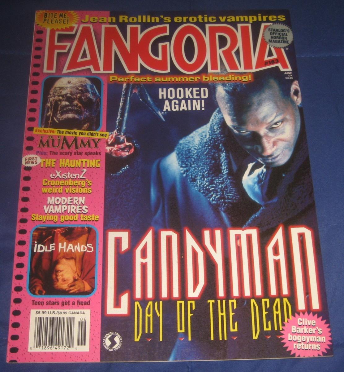 FANGORIA  # 183-  CANDYMAN RETURNS /  IDLE HANDS