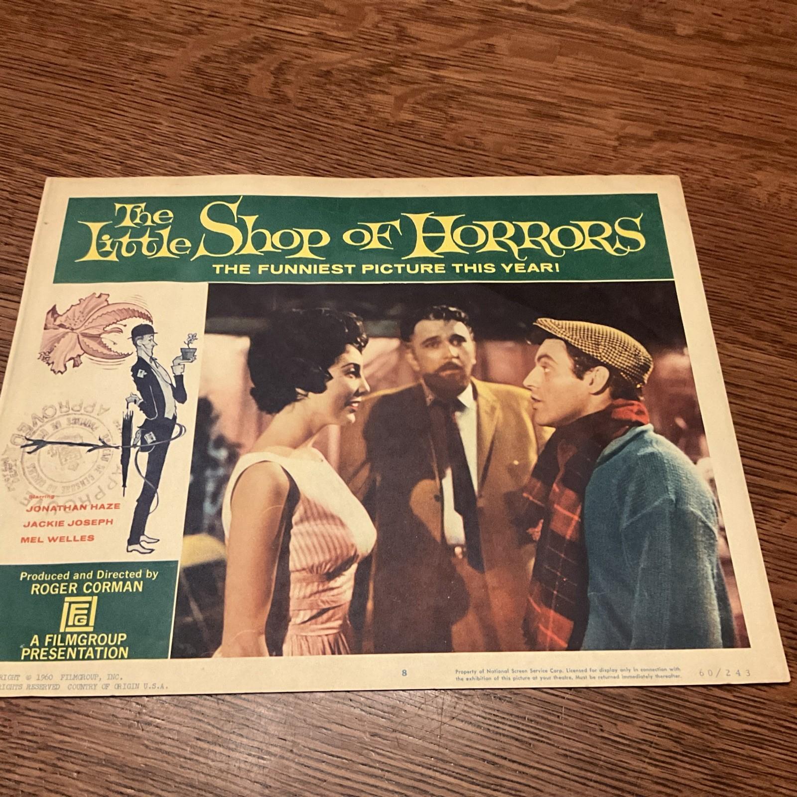 LITTLE SHOP OF HORRORS Original Movie Lobby Card Poster Roger Corman Horror