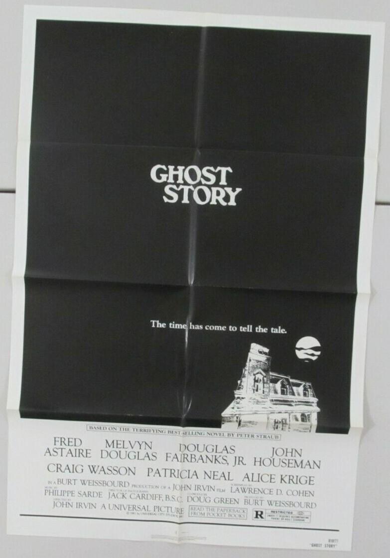 GHOST STORY ORIGINAL MINT 27X41 FOLDED MOVIE POSTER 1981 HORROR FRED ASTAIRE