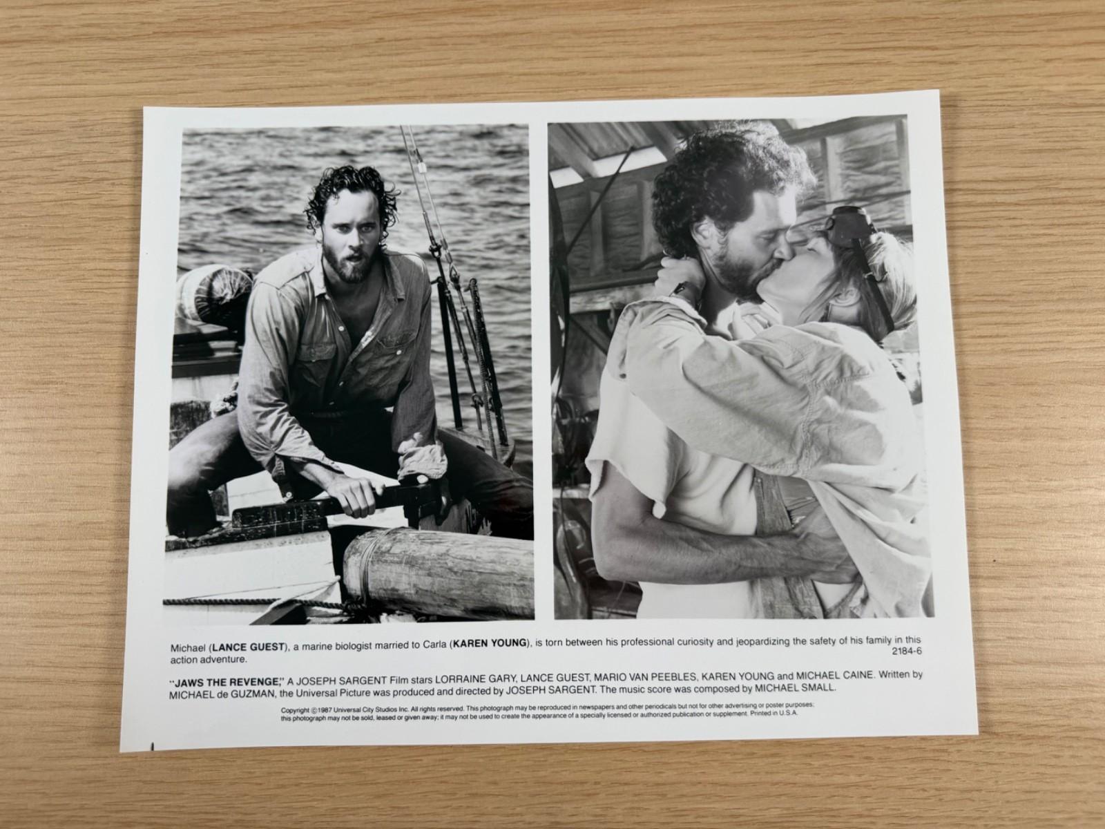 Jaws The Revenge Lance Guest Karen Young Original Press Still B&W 1987 8x10