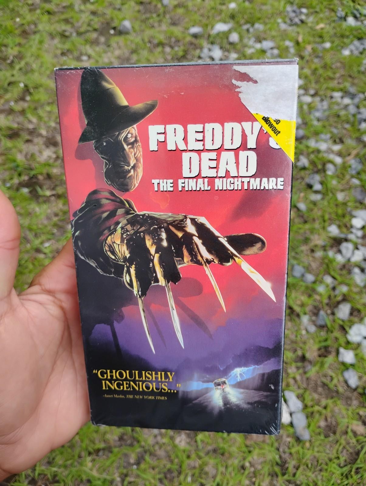 Freddy's dead the final nightmare VHS new sealed watermark horror rare