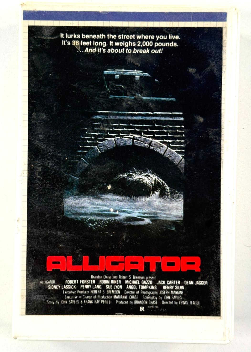 vtg 1983 1980 BETA Tape Alligator horror NOT VHS Catalina Betamax